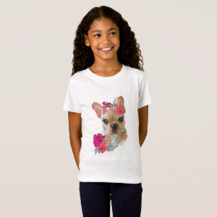 T Shirt mit französischem Blumendesign