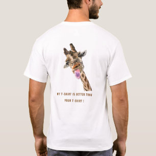 T - Shirt mit Funny Giraffe Spielerisches Geschenk