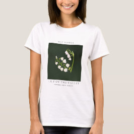T-Shirt mit Geburtsmonatsblume Mai