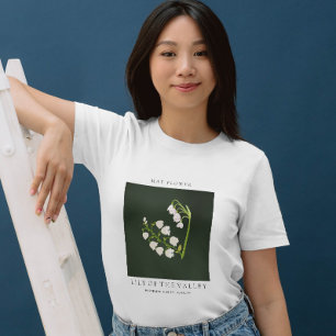 T-Shirt mit Geburtsmonatsblume Mai