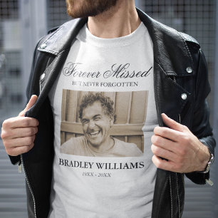 T-Shirt mit Gedenkfoto für immer Vermisste