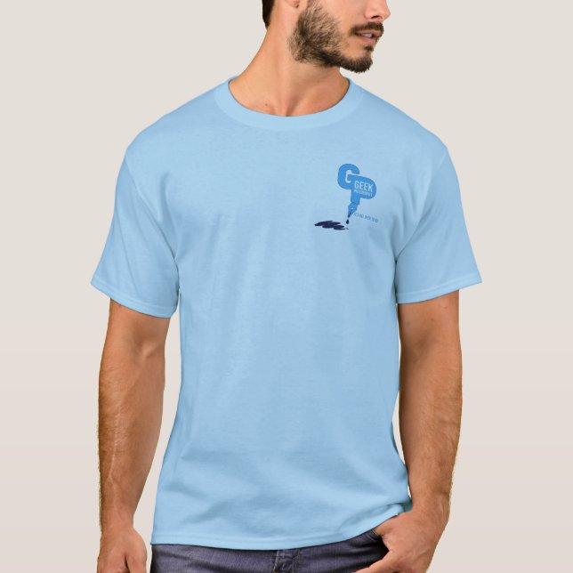 T-Shirt mit Geek-Philosophie (Vorderseite)