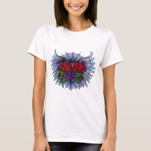 T-Shirt mit geflügeltem Herzen