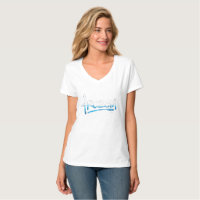T-Shirt mit gefrorenem Text