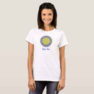 T - Shirt mit Gelb-Gold-Star-Design in einem Kreis
