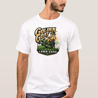 T-Shirt mit goldenem Ziegenbock