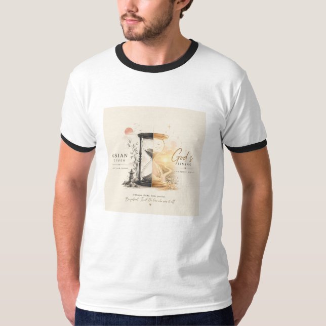 T-Shirt mit Gottes Timing (Vorderseite)