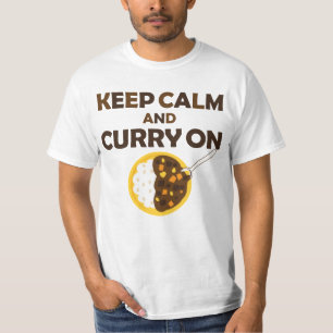 T-Shirt mit Grafik 'Keep Calm and Curry on'
