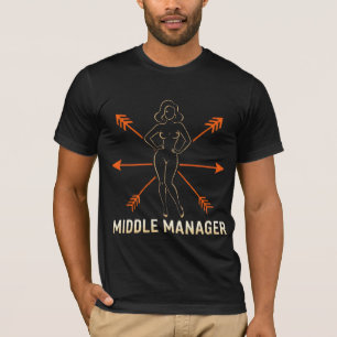 T-Shirt mit Grafik von Pfeilen für den mittleren M