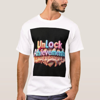 T-Shirt mit Grafik zum Freischalten von Errungensc
