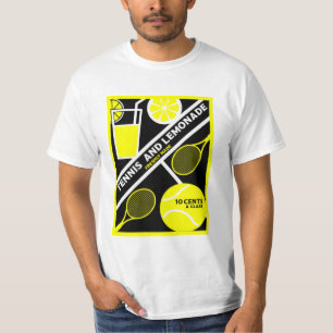 T-Shirt mit Grafikdesign für Rasentennisspieler