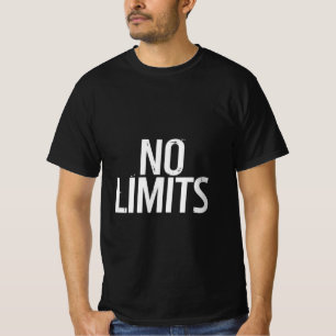 T-Shirt mit Gym-Motivation ohne Grenzen   Fitness-