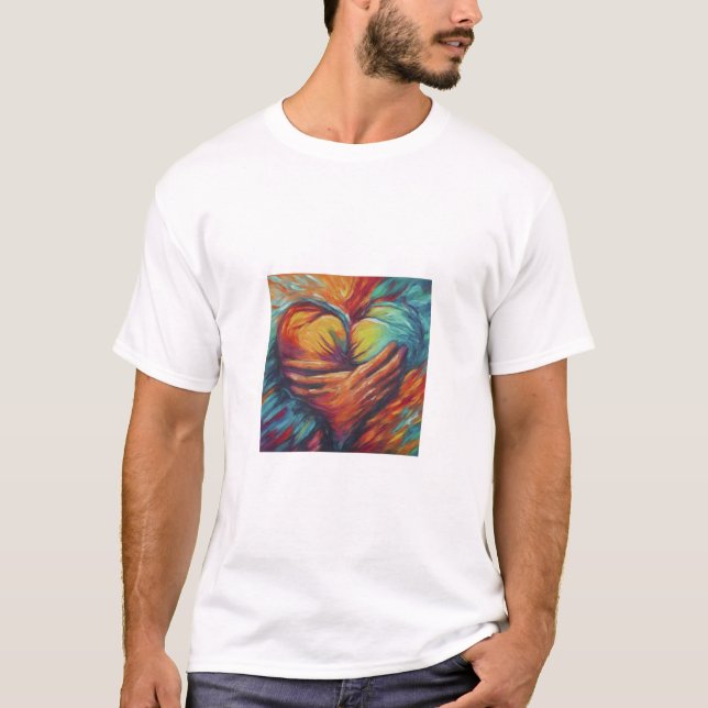 T - Shirt mit "Hearty Hugs" (Vorderseite)