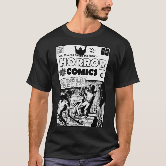 T-Shirt mit Horror-Comics der 1960er Jahre (Vorderseite)