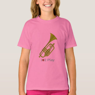 T - Shirt mit Illustration einer Trompete