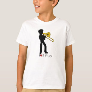 T - Shirt mit Illustration von Trombonist