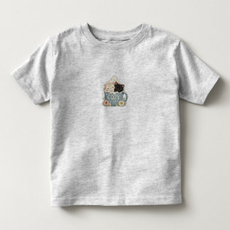 T-Shirt mit IllustrationCute Cats in Cozy Coffee
