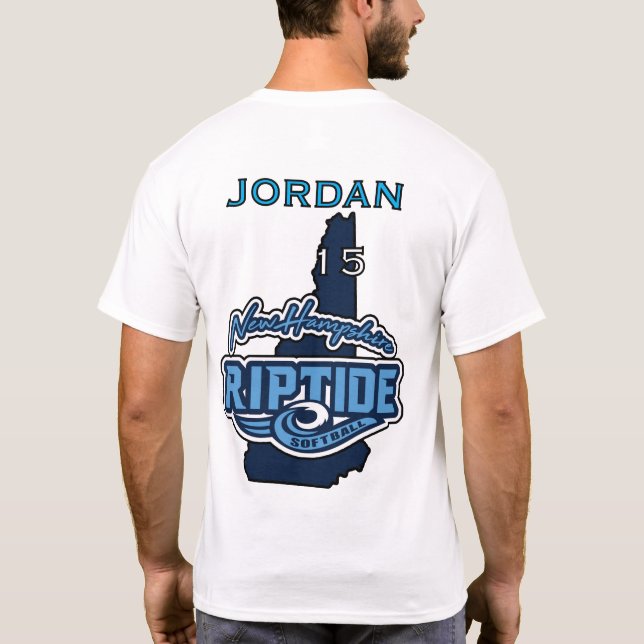 T-Shirt mit Individuelle Name und Anzahl (Rückseite)