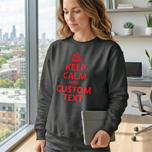 T-Shirt mit individuellem Keep Calm Zitat Vorlage