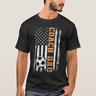 T-Shirt mit individuellem Namen Coach Dad Grunge z