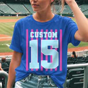 T-Shirt mit individuellem Namen und Nummer für Spo