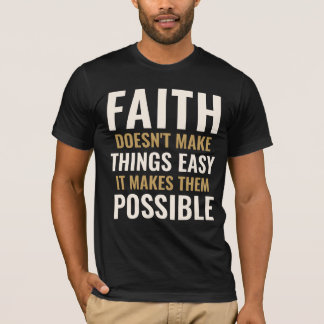 T-Shirt mit individuellem Text GLAUBE MACHT DINGE