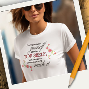 T-Shirt mit inspirierender Aufschrift für die ober Tri-Blend Shirt