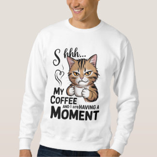 T-Shirt mit Kaffee-Zitat, Gnom-Sublimationsdesign. Sweatshirt