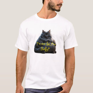 T - Shirt mit Katzendesign "Ich bin nicht dick, ic