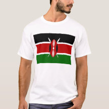 T Shirt mit kenianischer Flagge