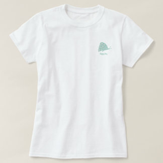 T-Shirt mit kleinem minimalen grünen Schmetterling