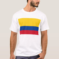 T Shirt mit kolumbianischer Flagge