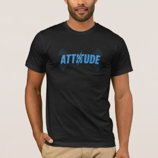 T-Shirt mit kühner Attitude und Blitz-Motiv