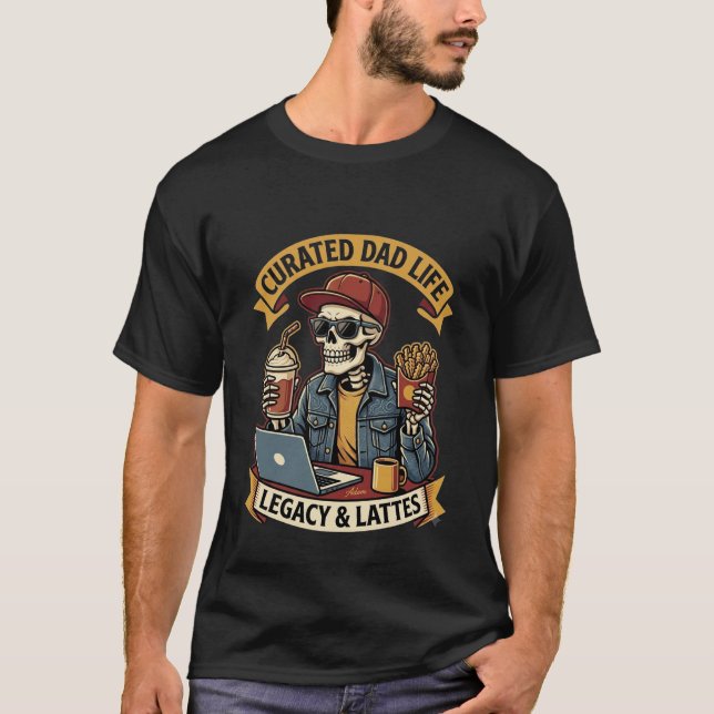 T-Shirt mit kuratiertem Dad-Leben (Vorderseite)