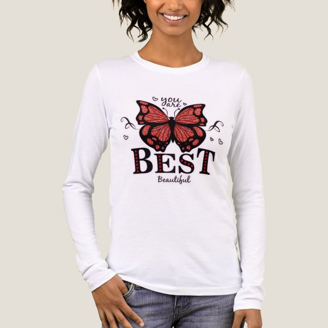 T-Shirt mit langem Arm Tri-Blend Shirt (Vorderseite)