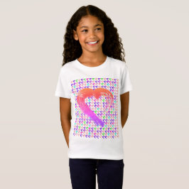 T - Shirt mit leuchtenden Herzen