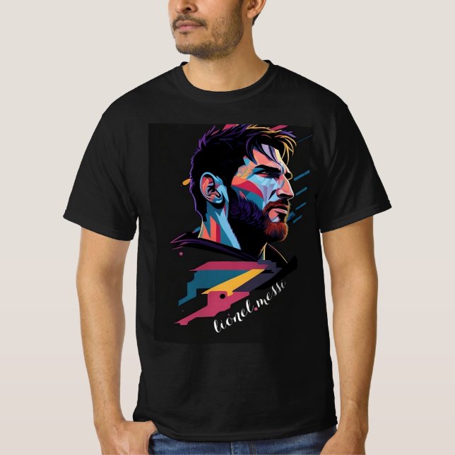 T - Shirt mit lionel messi image (Vorderseite)