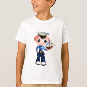 T - Shirt mit Little Sailor - Malerei