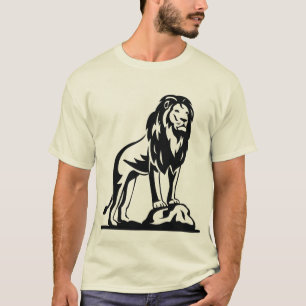 T - Shirt mit Löwengesicht