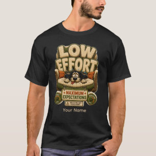 T-Shirt mit lustigem Burnout-Bürohumor für wenig M