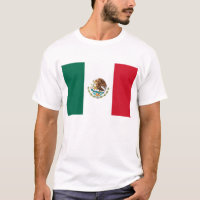 T Shirt mit mexikanischer Flagge