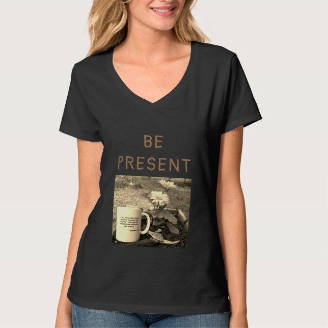 T - Shirt mit Mitteilung (Vorderseite)
