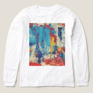 T-Shirt mit moderner Kunst Tri-Blend Shirt