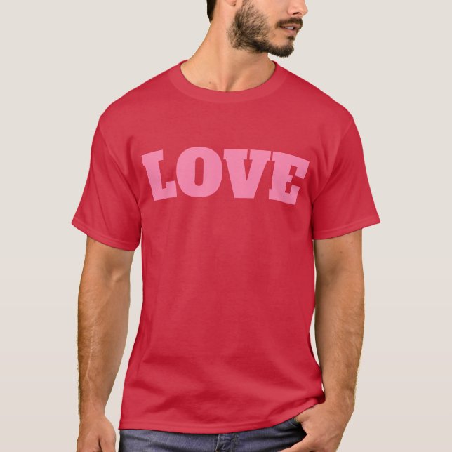T-Shirt mit Monogramm "LOVE" (Vorderseite)
