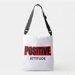 T-Shirt mit motivierender Typografie und positiver Tragetaschen Mit Langen Trägern