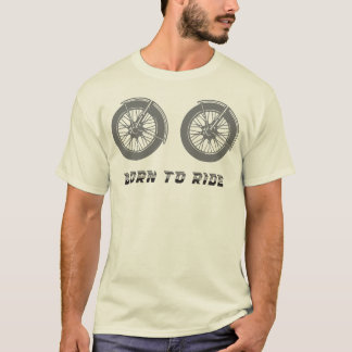 T-Shirt mit Motorradreifen "Born to Ride"