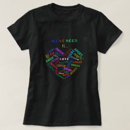 T - Shirt mit Multi Language Liebe Word Text