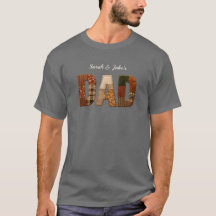T-Shirt mit Namen der Kinder für Papa