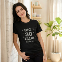 T-Shirt mit Namen für den 30. Geburtstag von Fraue