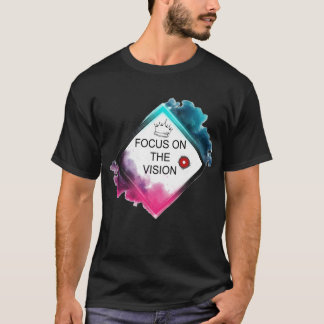 T-Shirt mit Neon-Grafik "Focus on the Vision"